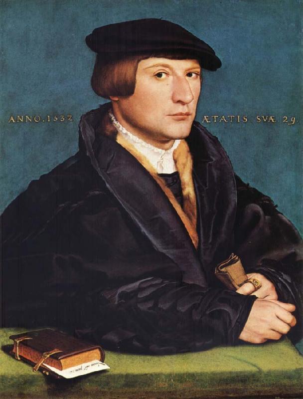 HOLBEIN, Hans the Younger Portrait of a Member of the Wedigh Family Germany oil painting art